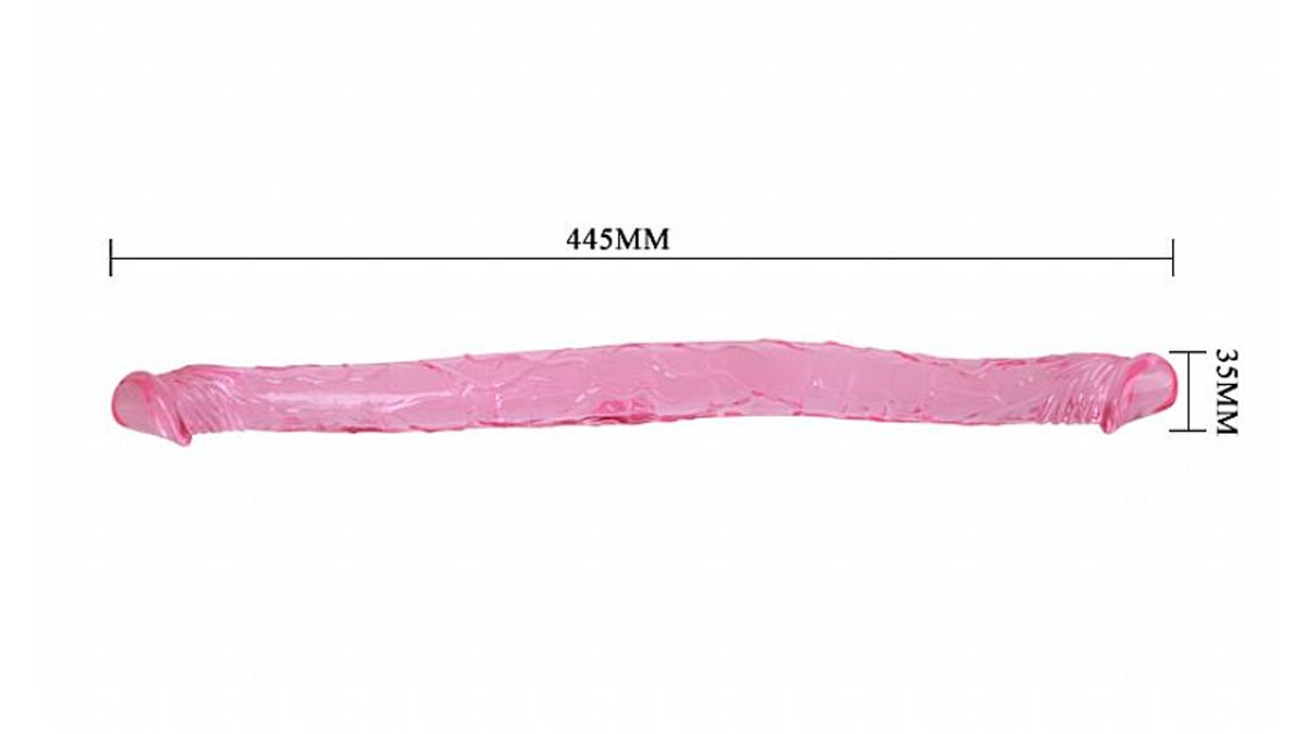 Dildo Realístico Duplo 44cm - Pênis Hawaiano