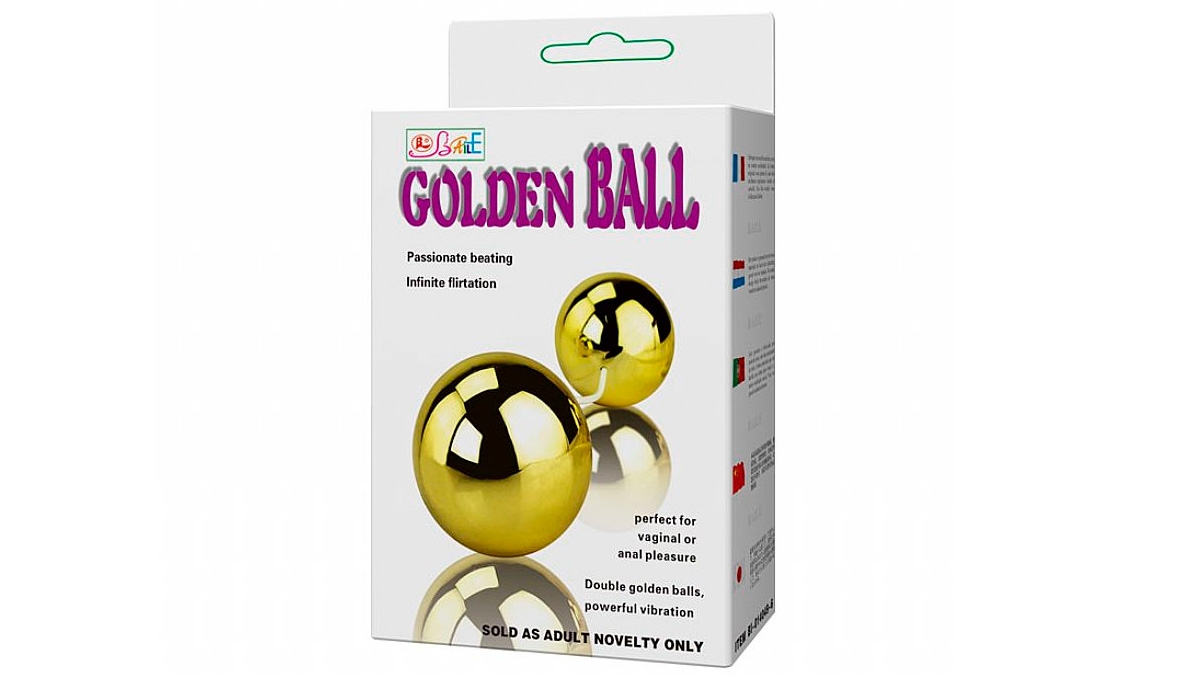 Golden Duo Ball - Bolas Duplas com Vibrador para Clitóris e Estímulo Anal