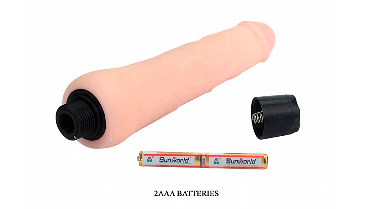 Pênis em CyberSkin com Vibro - 21 x 4,5 cm